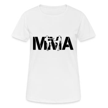 Le MMA - T-shirt respirant Femme - blanc - Devant - AI Model Female 172 dark (172cm)