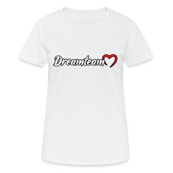 Dream Team Dream Couple - Women's Breathable T-Shirt - white - Front - AI Model Female 172 dark (172cm)