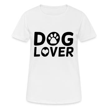 Amoureux des chiens - T-shirt respirant Femme - blanc - Devant - AI Model Female 172 dark (172cm)