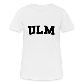 Ulm - Frauen T-Shirt atmungsaktiv - Weiß - Vorne - AI Model Female 172 dark (172cm)