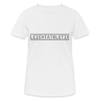 Leichtathletik - Frauen T-Shirt atmungsaktiv - Weiß - Vorne - AI Model Female 172 dark (172cm)