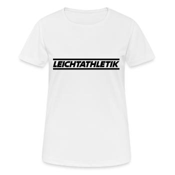 Leichtathletik - Frauen T-Shirt atmungsaktiv - Weiß - Vorne - AI Model Female 172 dark (172cm)