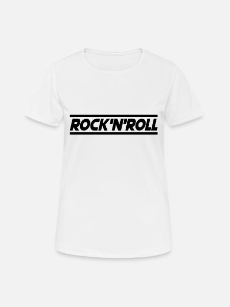 Rock n Roll - Women's Breathable T-Shirt - white