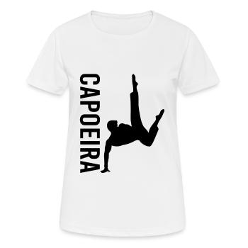 Capoeira Kampfsport - Frauen T-Shirt atmungsaktiv - Weiß - Vorne - AI Model Female 172 dark (172cm)