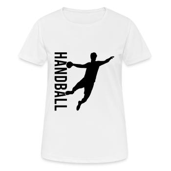 Handball - Women's Breathable T-Shirt - white - Front - AI Model Female 172 dark (172cm)
