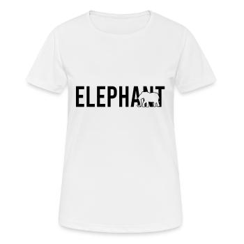 Éléphant éléphant - T-shirt respirant Femme - blanc - Devant - AI Model Female 172 dark (172cm)