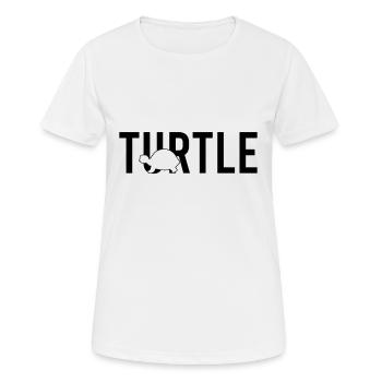 Tortue tortue - T-shirt respirant Femme - blanc - Devant - AI Model Female 172 dark (172cm)