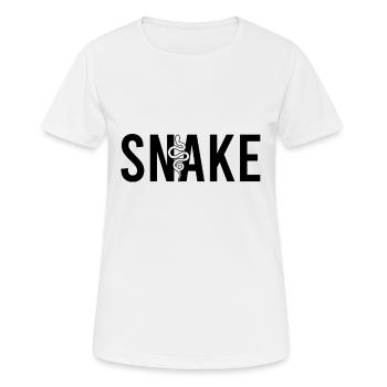 Serpent serpent - T-shirt respirant Femme - blanc - Devant - AI Model Female 172 dark (172cm)