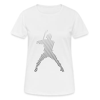Baseball Baseballer - T-shirt respirant Femme - blanc - Devant - AI Model Female 172 dark (172cm)