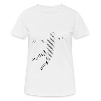 Handball Handballer - Frauen T-Shirt atmungsaktiv - Weiß - Vorne - AI Model Female 172 dark (172cm)