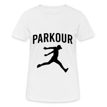 Parkour - T-shirt respirant Femme - blanc - Devant - AI Model Female 172 dark (172cm)