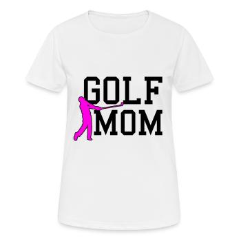 golf mom - Frauen T-Shirt atmungsaktiv - Weiß - Vorne - AI Model Female 172 dark (172cm)
