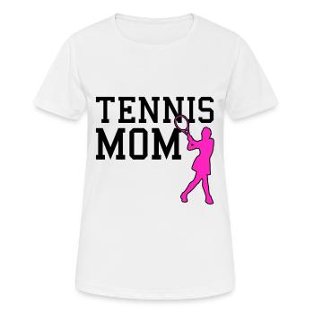 tennis mom - Women's Breathable T-Shirt - white - Front - AI Model Female 172 dark (172cm)