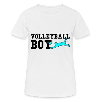 Volleyball boy - Women's Breathable T-Shirt - white - Front - AI Model Female 172 dark (172cm)