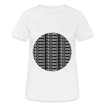 Techno - Women's Breathable T-Shirt - white - Front - AI Model Female 172 dark (172cm)