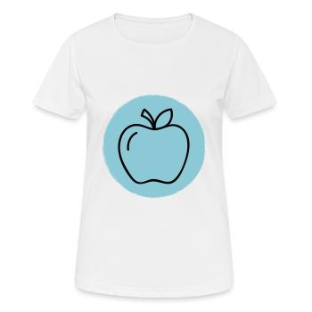 Pomme - T-shirt respirant Femme - blanc - Devant - AI Model Female 172 dark (172cm)
