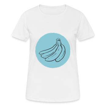 Banane - T-shirt respirant Femme - blanc - Devant - AI Model Female 172 dark (172cm)