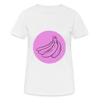 Banane - T-shirt respirant Femme - blanc - Devant - AI Model Female 172 dark (172cm)