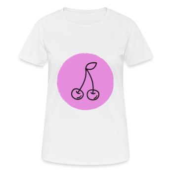 Cherry - Women's Breathable T-Shirt - white - Front - AI Model Female 172 dark (172cm)