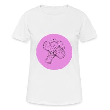 Brocoli - T-shirt respirant Femme - blanc - Devant - AI Model Female 172 dark (172cm)