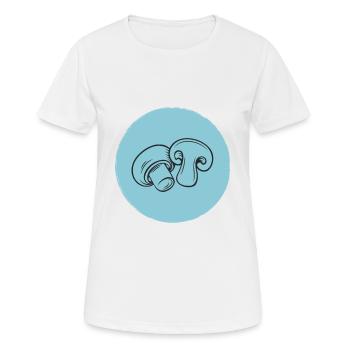 Pilze - Frauen T-Shirt atmungsaktiv - Weiß - Vorne - AI Model Female 172 dark (172cm)