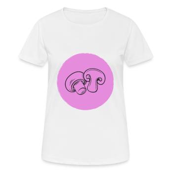 Pilze - Frauen T-Shirt atmungsaktiv - Weiß - Vorne - AI Model Female 172 dark (172cm)
