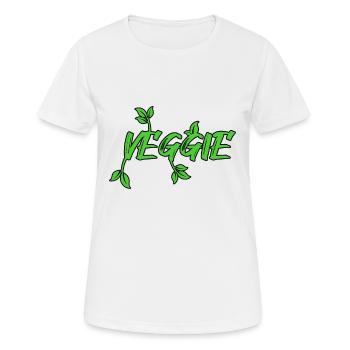Légume végétalien - T-shirt respirant Femme - blanc - Devant - AI Model Female 172 dark (172cm)