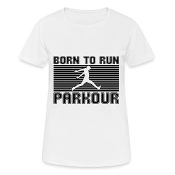 Parkour - T-shirt respirant Femme - blanc - Devant - AI Model Female 172 dark (172cm)