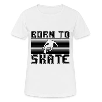 patinage - T-shirt respirant Femme - blanc - Devant - AI Model Female 172 dark (172cm)
