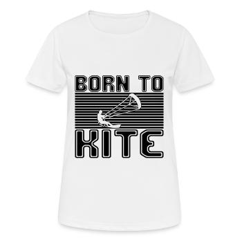 Kite Surfing - Women's Breathable T-Shirt - white - Front - AI Model Female 172 dark (172cm)