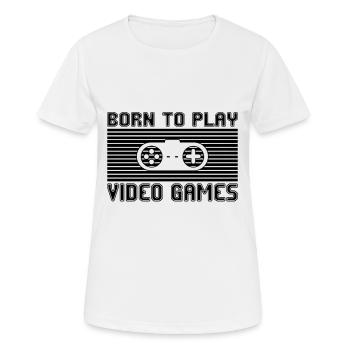 Zocken Video Games - Frauen T-Shirt atmungsaktiv - Weiß - Vorne - AI Model Female 172 dark (172cm)