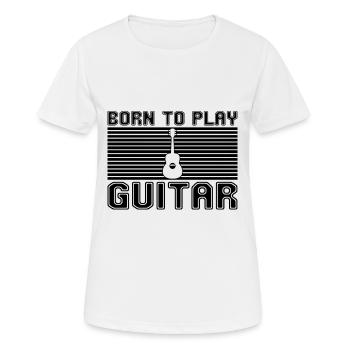 Play the guitar - Women's Breathable T-Shirt - white - Front - AI Model Female 172 dark (172cm)