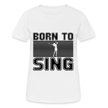Sing - Women's Breathable T-Shirt - white - Front - AI Model Female 172 dark (172cm)
