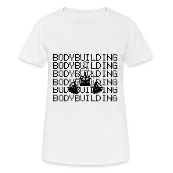 bodybuilding - Women's Breathable T-Shirt - white - Front - AI Model Female 172 dark (172cm)
