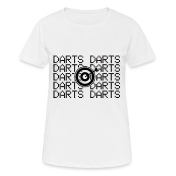 Dart Darts - Frauen T-Shirt atmungsaktiv - Weiß - Vorne - AI Model Female 172 dark (172cm)