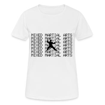Arts martiaux - T-shirt respirant Femme - blanc - Devant - AI Model Female 172 dark (172cm)