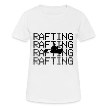 rafting à l’aviron - T-shirt respirant Femme - blanc - Devant - AI Model Female 172 dark (172cm)