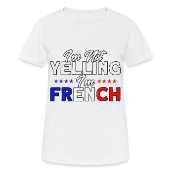 Français Drapeau Français Roots Cadeau - T-shirt respirant Femme - blanc - Devant - AI Model Female 172 dark (172cm)