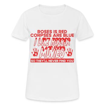 Horror Movie Spooky Movies Slasher Movie Gift - Women's Breathable T-Shirt - white - Front - AI Model Female 172 dark (172cm)