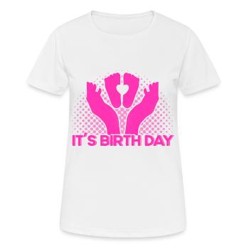 Sage-femme obstétricienne Doula Gift - T-shirt respirant Femme - blanc - Devant - AI Model Female 172 dark (172cm)