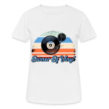 Vinyl Record Collection Record Gift - Women's Breathable T-Shirt - white - Front - AI Model Female 172 dark (172cm)