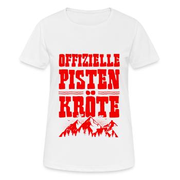 Offizielle Pisten Kröte - Frauen T-Shirt atmungsaktiv - Weiß - Vorne - AI Model Female 172 dark (172cm)