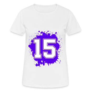 15 Nombre d’objets blob - T-shirt respirant Femme - blanc - Devant - AI Model Female 172 dark (172cm)