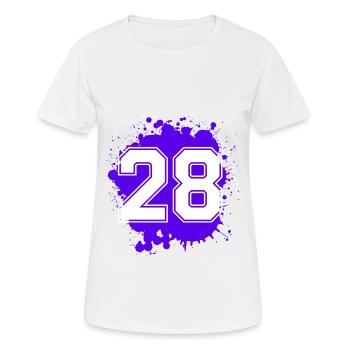 28 Nombre d’objets blob - T-shirt respirant Femme - blanc - Devant - AI Model Female 172 dark (172cm)