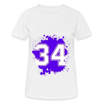 34 Nombre d’objets blob - T-shirt respirant Femme - blanc - Devant - AI Model Female 172 dark (172cm)