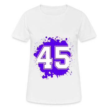 45 Nombre d’objets blob - T-shirt respirant Femme - blanc - Devant - AI Model Female 172 dark (172cm)