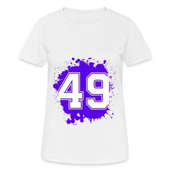 49 Nombre d’objets blob - T-shirt respirant Femme - blanc - Devant - AI Model Female 172 dark (172cm)