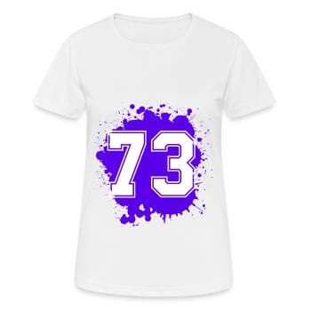 73 Nombre d’objets blob - T-shirt respirant Femme - blanc - Devant - AI Model Female 172 dark (172cm)