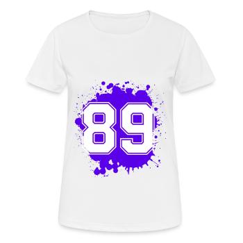 89 Nombre d’objets blob - T-shirt respirant Femme - blanc - Devant - AI Model Female 172 dark (172cm)