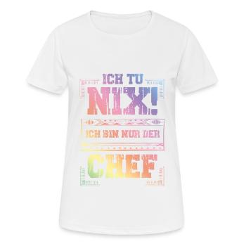 Weltbester Chef - Frauen T-Shirt atmungsaktiv - Weiß - Vorne - AI Model Female 172 dark (172cm)
